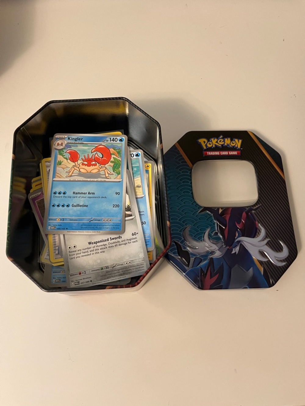Pokémon Trading Card Tin with Cards